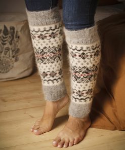 Women's Mistletoe Magic Goat Wool Leg Warmers