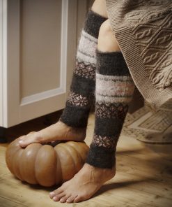 Women's Rosy Nightfall Goat Wool Leg Warmers