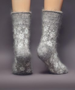 Unisex Snowstorm Non-Binding Goat Wool Crew Socks