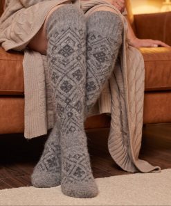 Women's Winter Whispers Goat Wool Over-the-Knee Socks