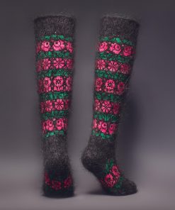 Women's Bountiful Blossoms Goat Wool Knee-High Socks
