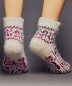 Women's Butterfly Magic Goat Wool Low-Cut Socks