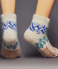 Unisex Alpine Forest Goat Wool Low-Cut Socks