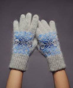 Women's Crystal Ice Goat Wool Gloves