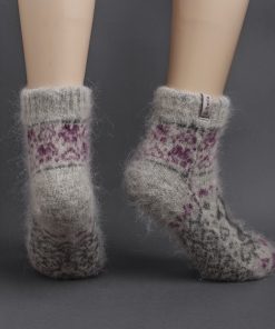 Women's Kittie Love Goat Wool Low-Cut Socks