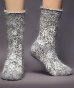 Unisex Snowstorm Non-Binding Goat Wool Crew Socks