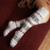 Women's Winter Wonderland Goat Wool Over-the-Knee Socks