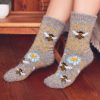 Women's Bee Cozy Goat Wool Crew Socks