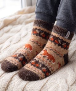 Women's Fall Foxes Goat Wool Low-Cut Socks