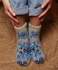 Women's Siberian Snowflake Goat Wool Low-Cut Socks