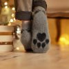 Unisex Lone Wolf Goat Wool Thick Low-Cut Socks