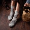 Women's Lovely Lace Non-Binding Goat Wool Crew Socks