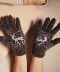 Women's Snow Stag Goat Wool Gloves