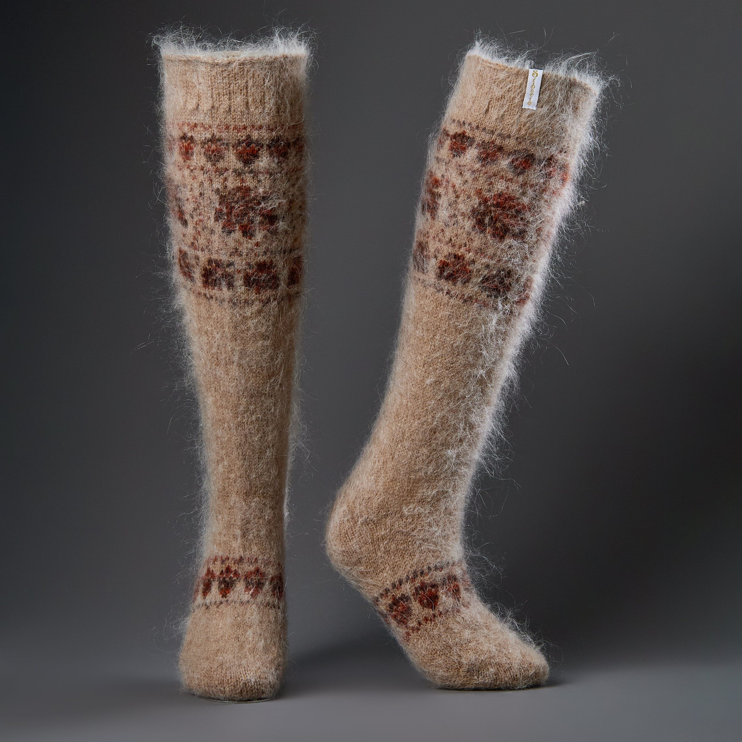 sm-image-555d884bd5f92b3daa92be1d Women's Copper Garland Goat Wool Knee-High Socks