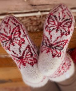 Women's Butterfly Magic Goat Wool Low-Cut Socks