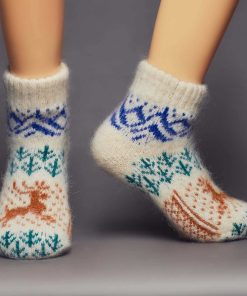 Unisex Alpine Forest Goat Wool Low-Cut Socks