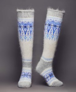 Women's Enchanted Icicles Goat Wool Knee-High Socks