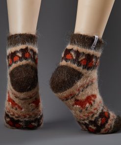 Women's Fall Foxes Goat Wool Low-Cut Socks