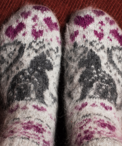 Women's Kittie Love Goat Wool Low-Cut Socks