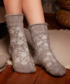 Unisex Snowstorm Non-Binding Goat Wool Crew Socks