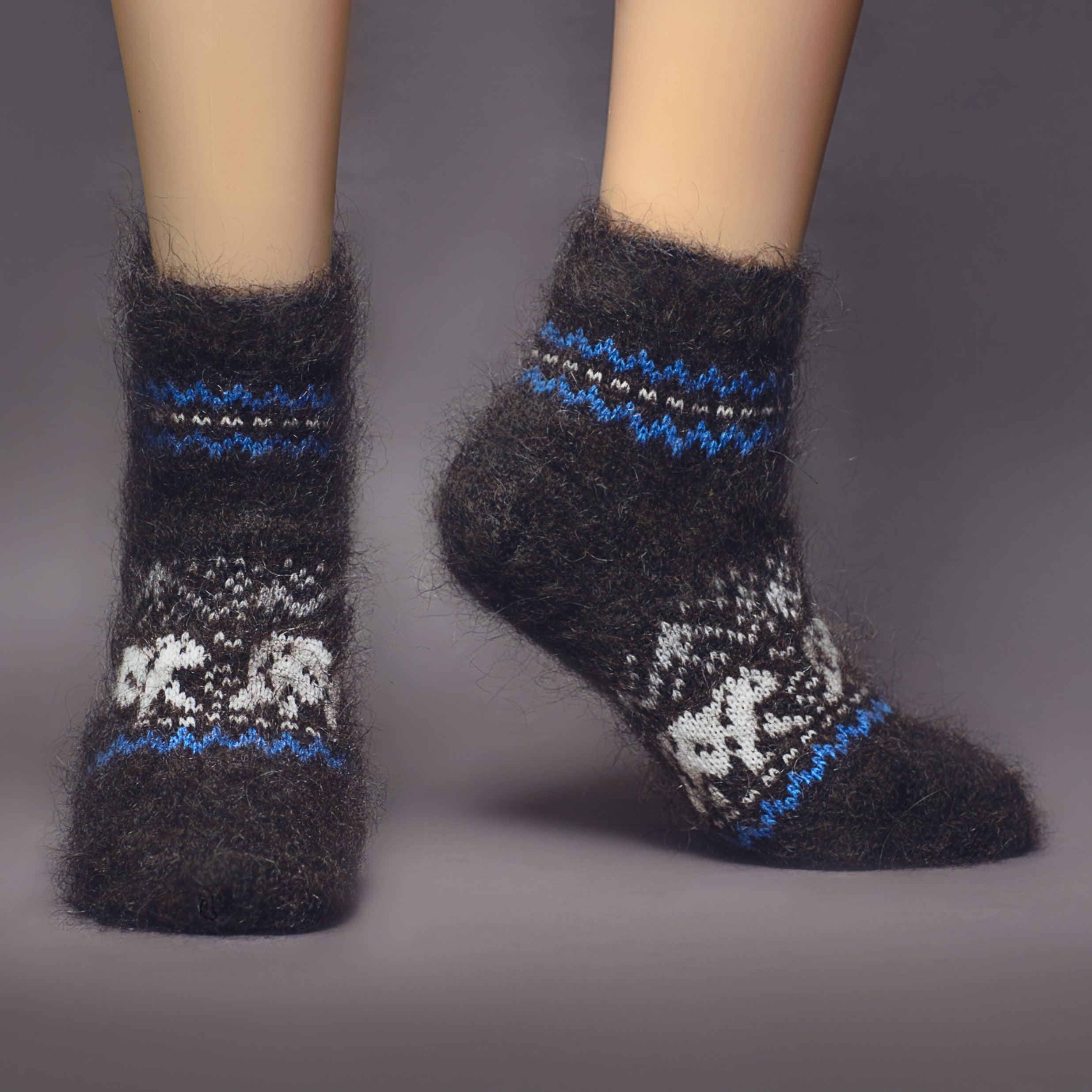 sm-image-a1a414ccc0d36adebd90bbde Unisex Rambling Bear Non-Binding Goat Wool Low-Cut Socks