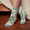 Women's Fiddle-Leaf Forest Goat Wool Crew Socks