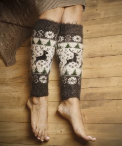 Women's Frosty Fawn Goat Wool Leg Warmers
