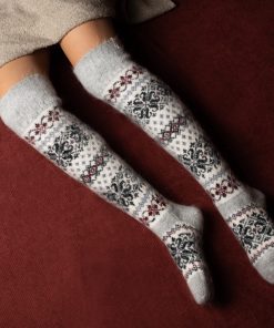 Women's Winter Wonderland Goat Wool Over-the-Knee Socks