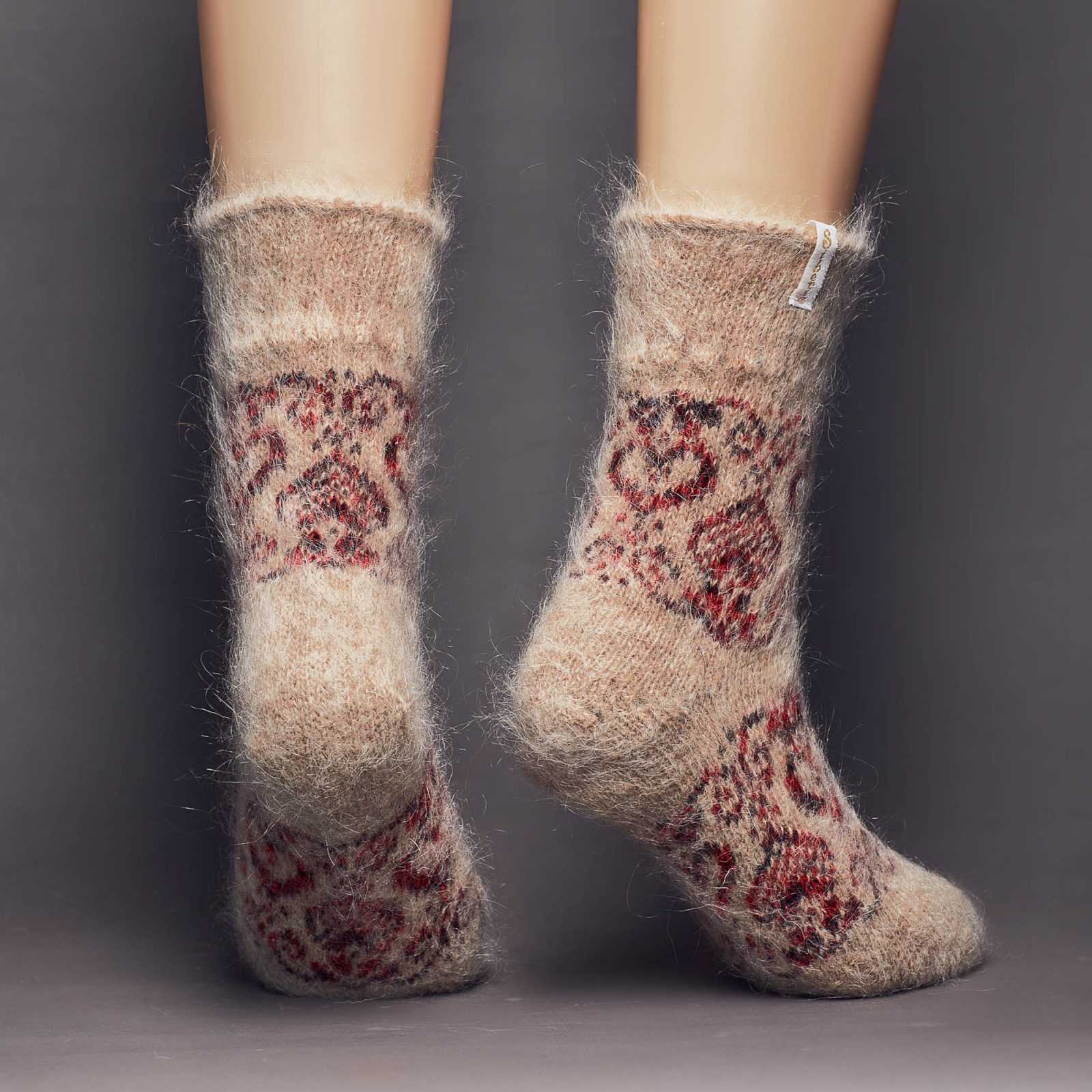 sm-image-c81d59465bee7a61075e5f2e Women's Cozy Love Thick Non-Binding Goat Wool Crew Socks