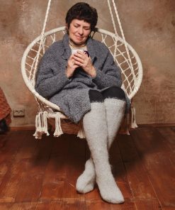Women's Misty Romance Goat Wool Knee-High Socks