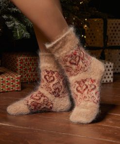 Women's Cozy Love Thick Non-Binding Goat Wool Crew Socks