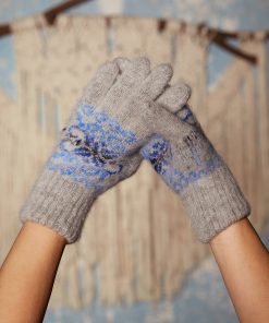 Women's Crystal Ice Goat Wool Gloves