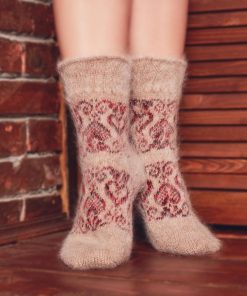 Women's Cozy Love Thick Non-Binding Goat Wool Crew Socks