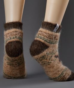 Unisex Moosing Around Goat Wool Low-Cut Socks